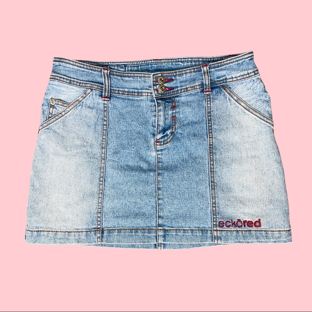 Y2k Ecko Red now “Ecko Unltd” Mini Skirt